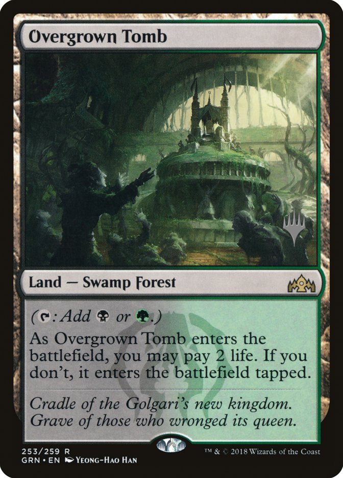 Overgrown Tomb (Promo Pack) [Guilds of Ravnica Promos] | Galaxy Games LLC