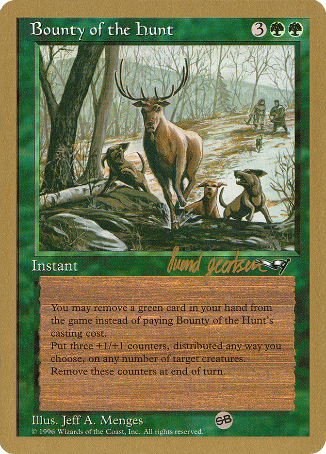 Bounty of the Hunt (Svend Geertsen) (SB) [World Championship Decks 1997] | Galaxy Games LLC