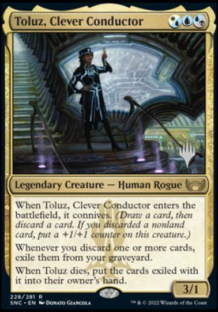 Toluz, Clever Conductor (Promo Pack) [Streets of New Capenna Promos] | Galaxy Games LLC