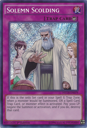 Solemn Scolding [NECH-EN079] Secret Rare | Galaxy Games LLC