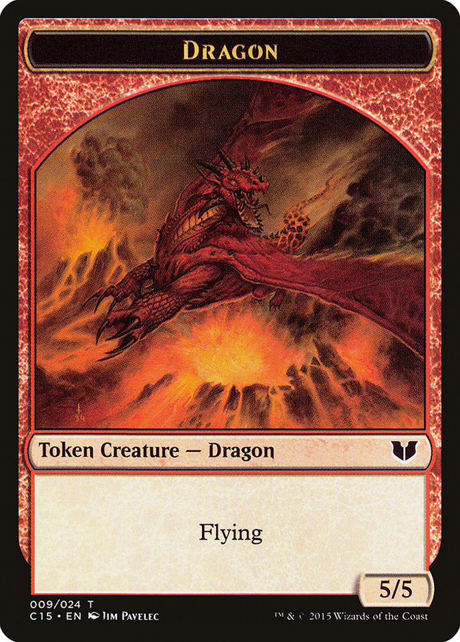 Dragon // Dragon Double-Sided Token [Commander 2015 Tokens] | Galaxy Games LLC