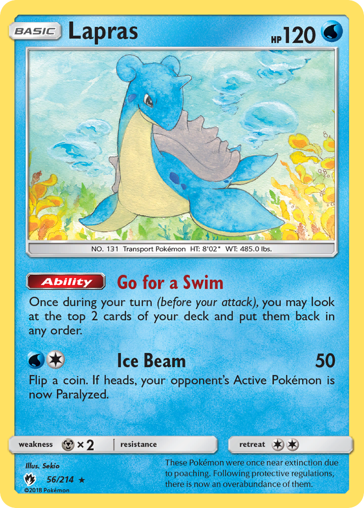 Lapras (56/214) [Sun & Moon: Lost Thunder] | Galaxy Games LLC