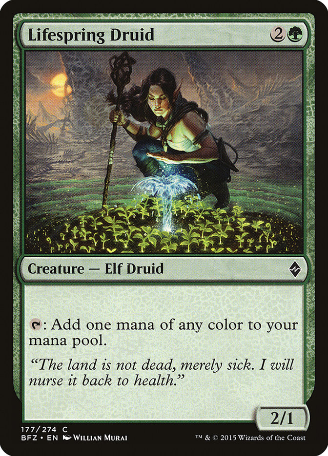 Lifespring Druid [Battle for Zendikar] | Galaxy Games LLC