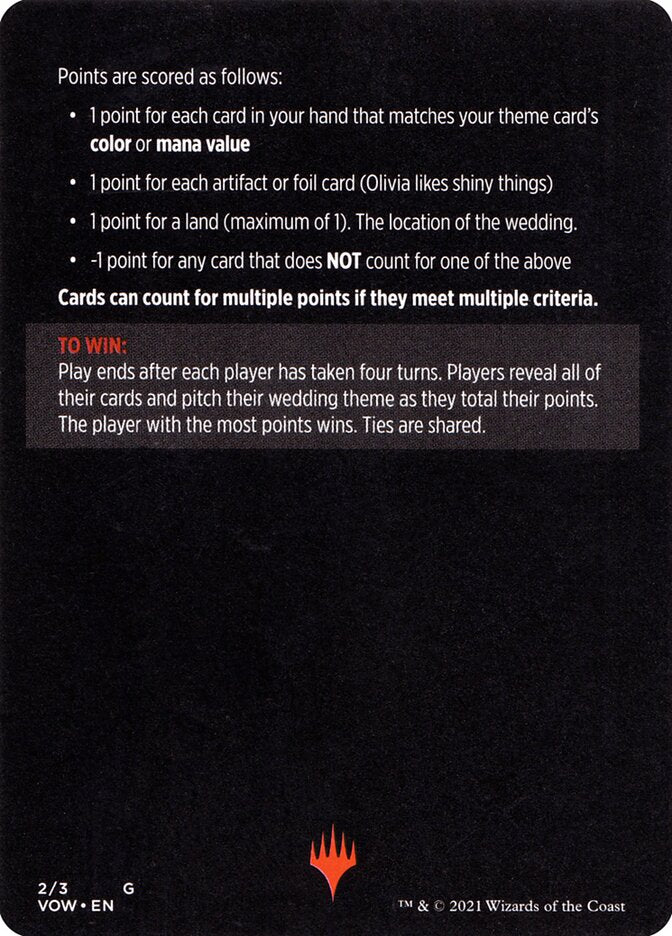 Vampire Wedding Planner (Magic Minigame) [Innistrad: Crimson Vow Minigame] | Galaxy Games LLC