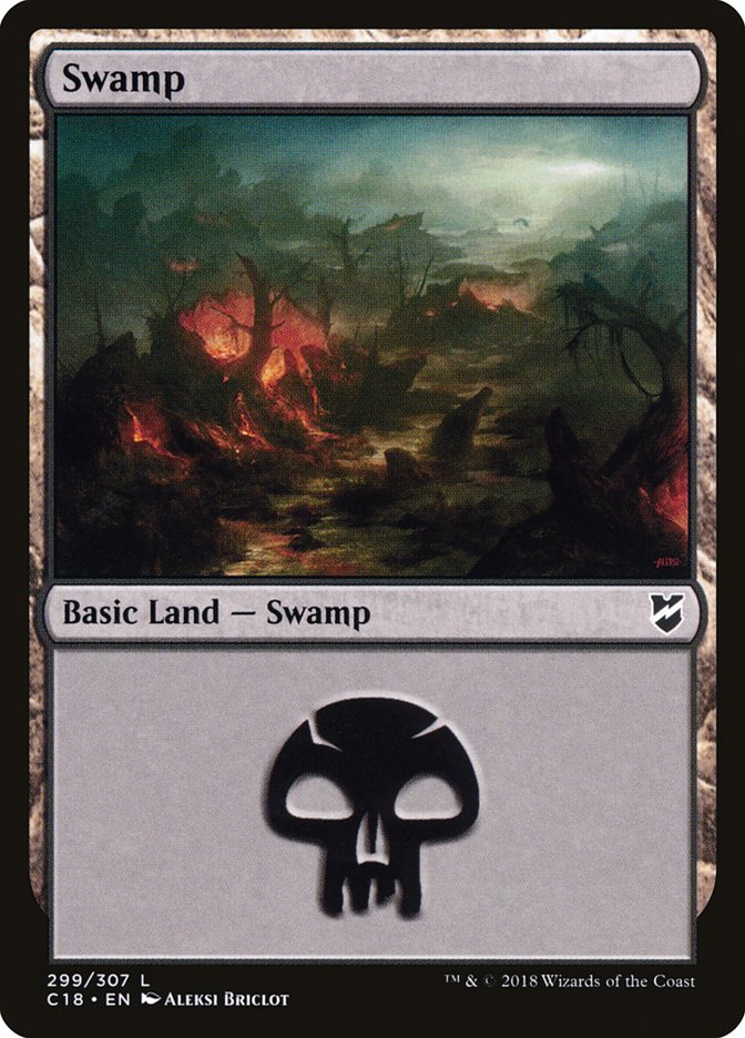 Swamp (299) [Commander 2018] | Galaxy Games LLC