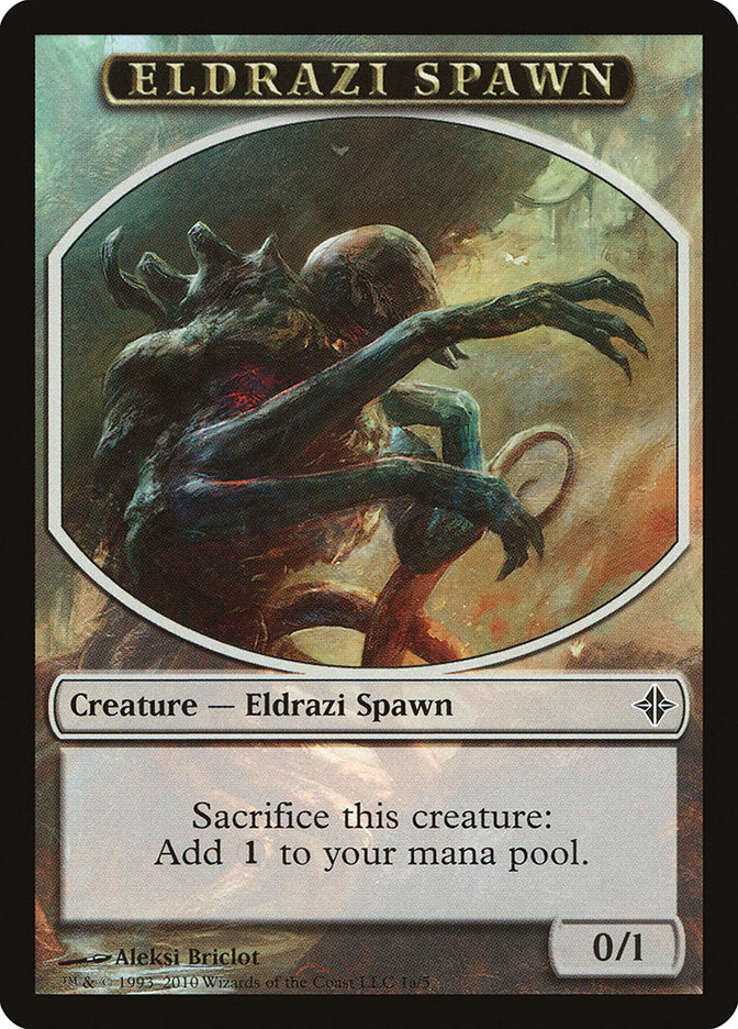 Eldrazi Spawn Token (1a/5) [Rise of the Eldrazi Tokens] | Galaxy Games LLC