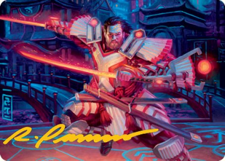 Isshin, Two Heavens as One 1 Art Card (Gold-Stamped Signature) [Kamigawa: Neon Dynasty Art Series] | Galaxy Games LLC