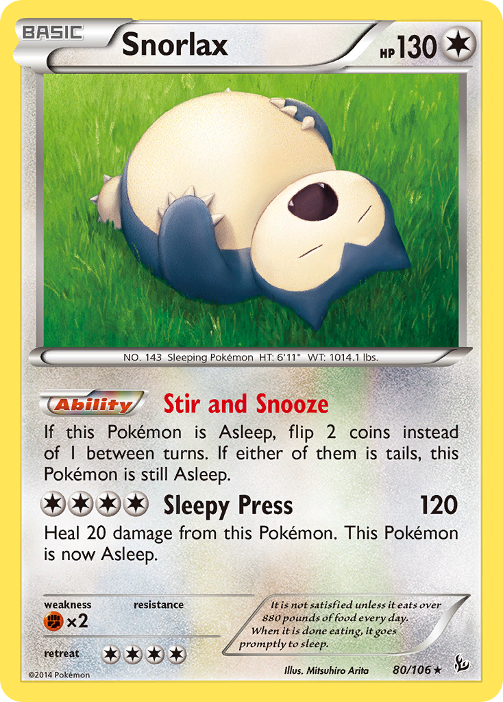 Snorlax (80/106) [XY: Flashfire] | Galaxy Games LLC