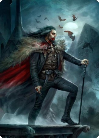 Dracula, Blood Immortal Art Card [Innistrad: Crimson Vow Art Series] | Galaxy Games LLC