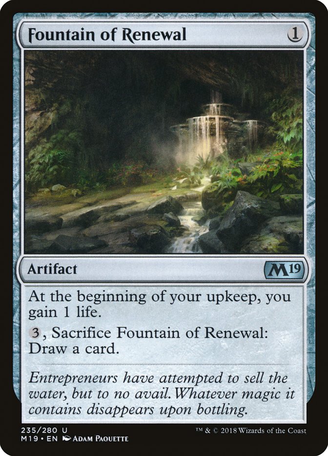 Fountain of Renewal [Core Set 2019] | Galaxy Games LLC