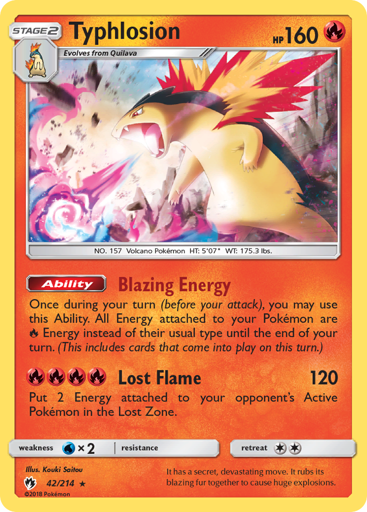 Typhlosion (42/214) [Sun & Moon: Lost Thunder] | Galaxy Games LLC