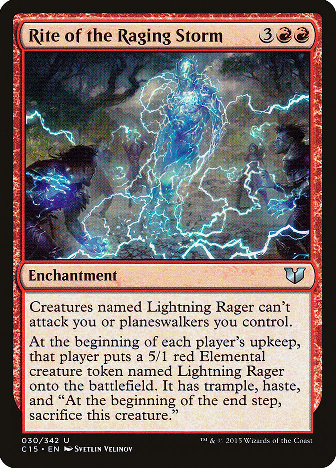 Rite of the Raging Storm [Commander 2015] | Galaxy Games LLC