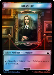 Warrior // Treasure (0060) Double-Sided Token (Surge Foil) [Doctor Who Tokens] | Galaxy Games LLC