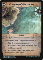 Conqueror's Galleon // Conqueror's Foothold (Buy-A-Box) [Ixalan Treasure Chest] | Galaxy Games LLC