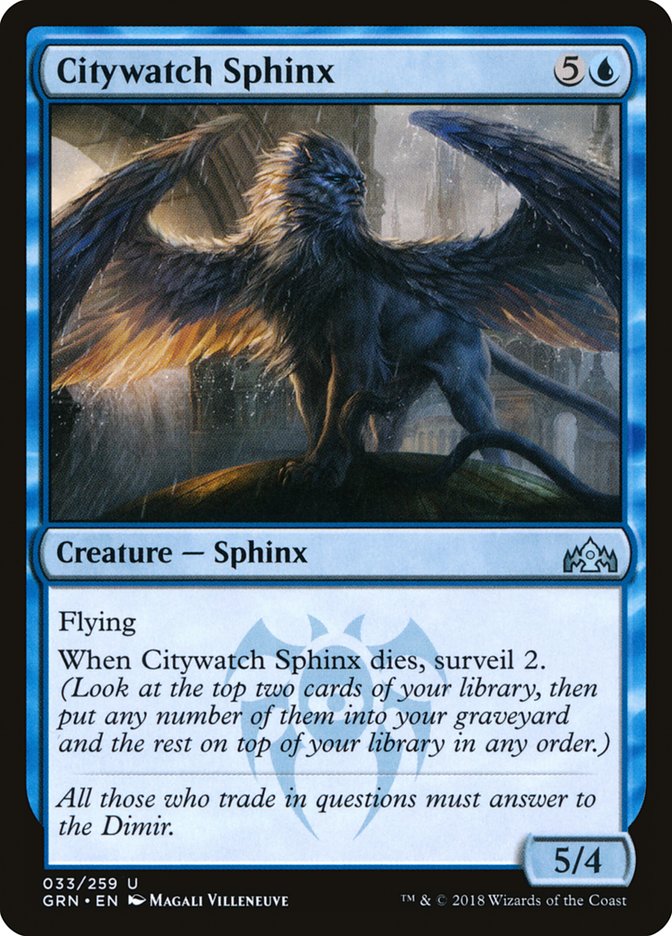 Citywatch Sphinx [Guilds of Ravnica] | Galaxy Games LLC
