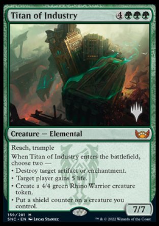 Titan of Industry (Promo Pack) [Streets of New Capenna Promos] | Galaxy Games LLC