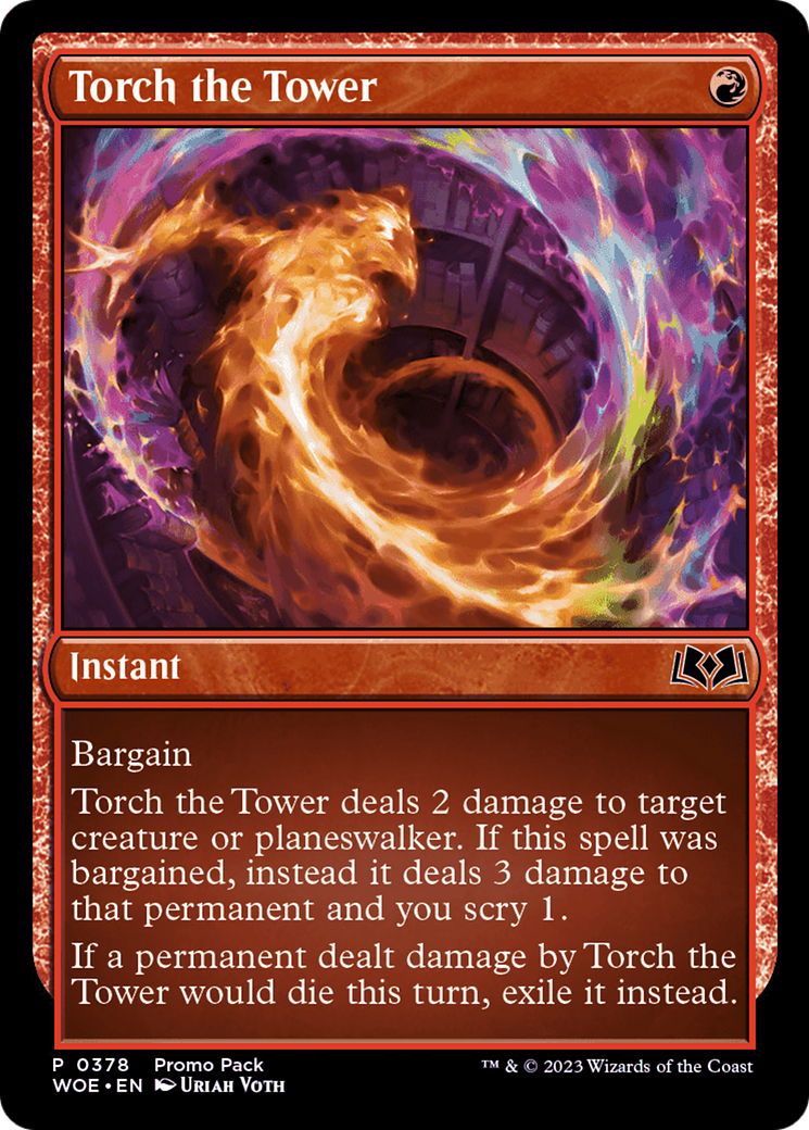 Torch the Tower (Promo Pack) [Wilds of Eldraine Promos] | Galaxy Games LLC