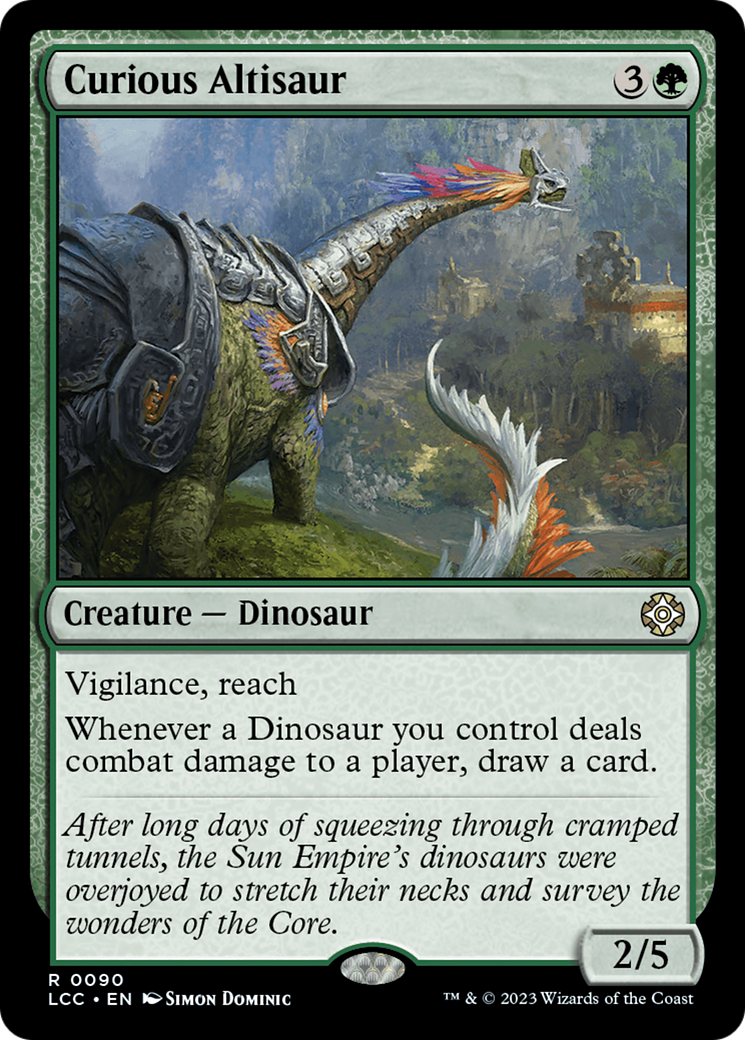 Curious Altisaur [The Lost Caverns of Ixalan Commander] | Galaxy Games LLC