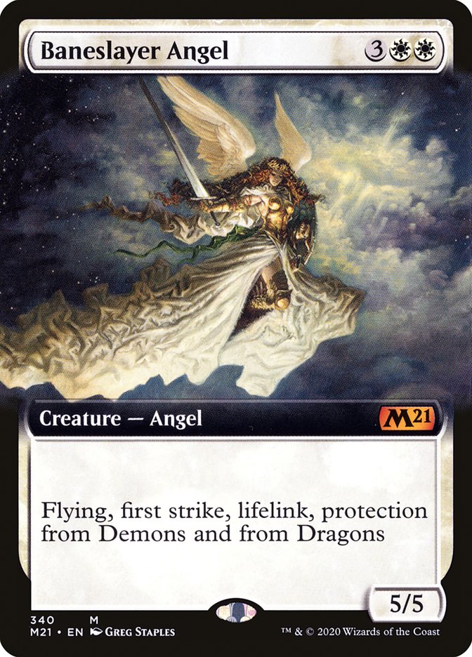 Baneslayer Angel (Extended Art) [Core Set 2021] | Galaxy Games LLC