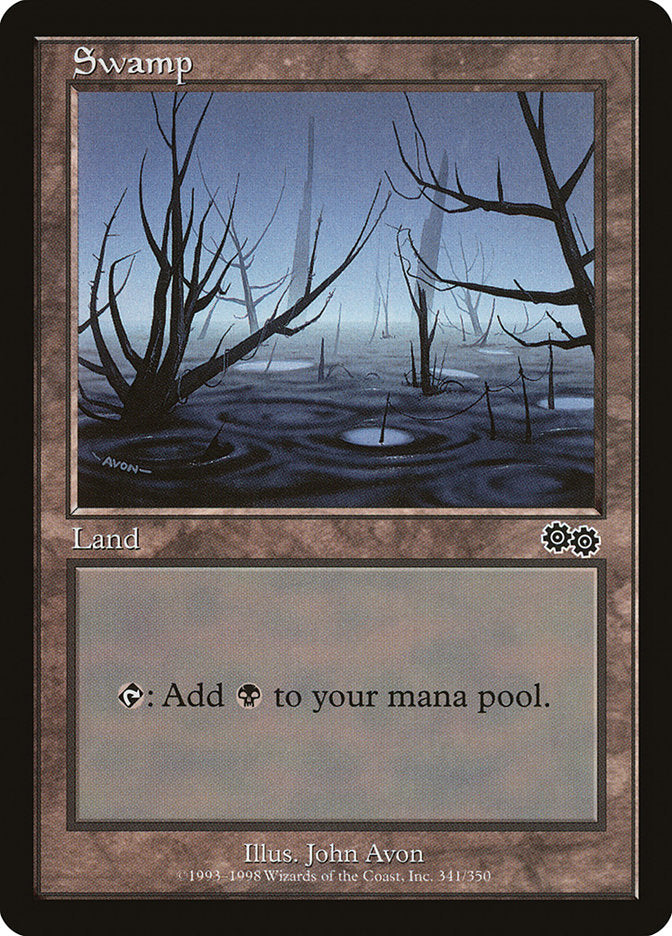 Swamp (341) [Urza's Saga] | Galaxy Games LLC