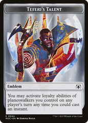 Elemental (02) // Teferi's Talent Emblem Double-Sided Token [March of the Machine Commander Tokens] | Galaxy Games LLC