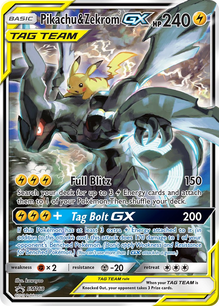 Pikachu & Zekrom GX (SM168) [Sun & Moon: Black Star Promos] | Galaxy Games LLC