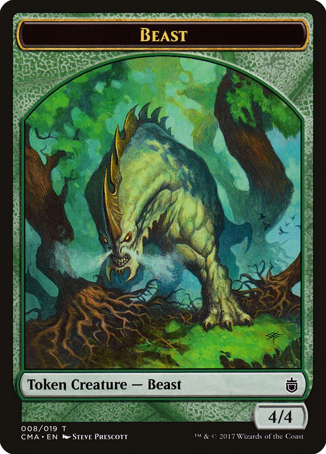 Beast Token (008/019) [Commander Anthology Tokens] | Galaxy Games LLC