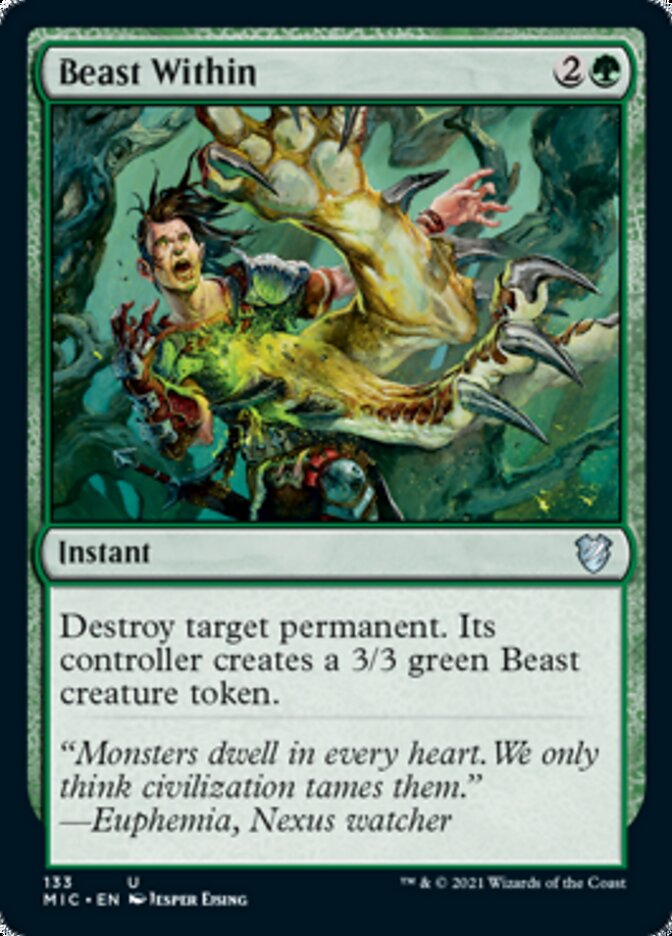 Beast Within [Innistrad: Midnight Hunt Commander] | Galaxy Games LLC