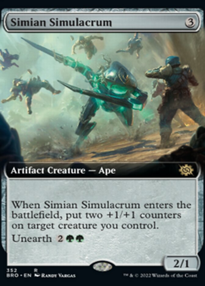 Simian Simulacrum (Extended Art) [The Brothers' War] | Galaxy Games LLC