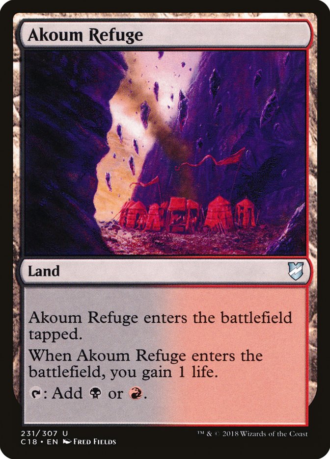 Akoum Refuge [Commander 2018] | Galaxy Games LLC