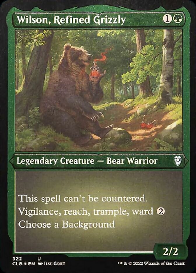 Wilson, Refined Grizzly (Foil Etched) [Commander Legends: Battle for Baldur's Gate] | Galaxy Games LLC