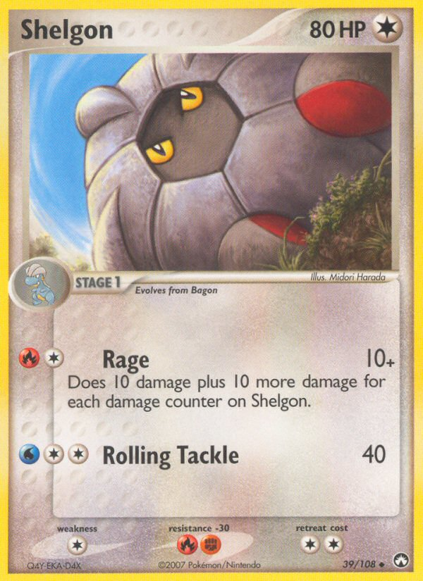 Shelgon (39/108) [EX: Power Keepers] | Galaxy Games LLC