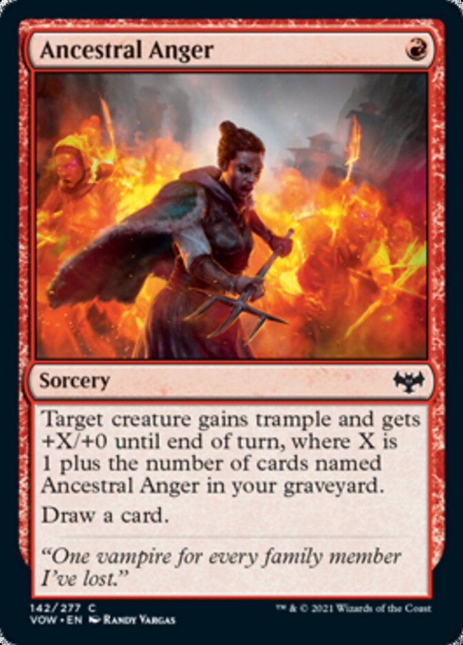 Ancestral Anger [Innistrad: Crimson Vow] | Galaxy Games LLC