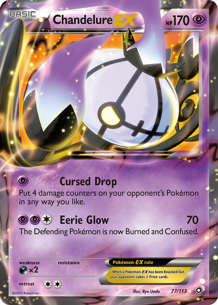 Chandelure EX (77/113) [Black & White: Legendary Treasures] | Galaxy Games LLC