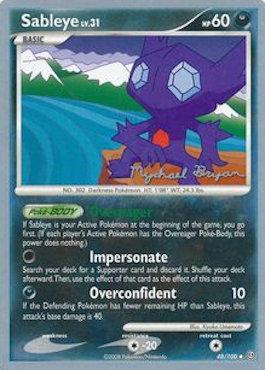 Sableye LV.31 (48/100) (Happy Luck - Mychael Bryan) [World Championships 2010] | Galaxy Games LLC