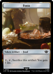 Smaug // Food (0023) Double-Sided Token (Surge Foil) [The Lord of the Rings: Tales of Middle-Earth Tokens] | Galaxy Games LLC