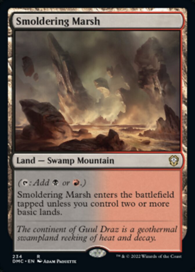 Smoldering Marsh [Dominaria United Commander] | Galaxy Games LLC