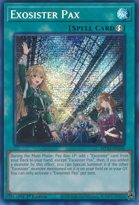 Exosister Pax [MP23-EN260] Prismatic Secret Rare | Galaxy Games LLC