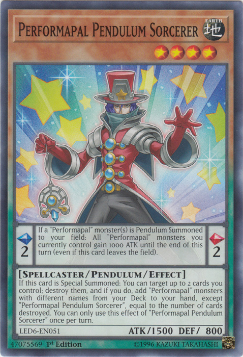 Performapal Pendulum Sorcerer [LED6-EN051] Common | Galaxy Games LLC