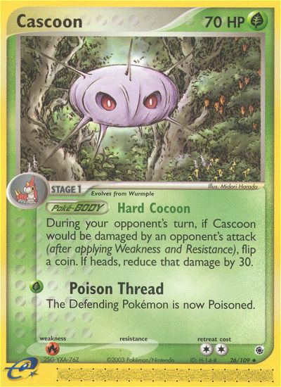Cascoon (26/109) [EX: Ruby & Sapphire] | Galaxy Games LLC