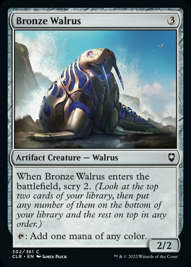 Bronze Walrus [Commander Legends: Battle for Baldur's Gate] | Galaxy Games LLC