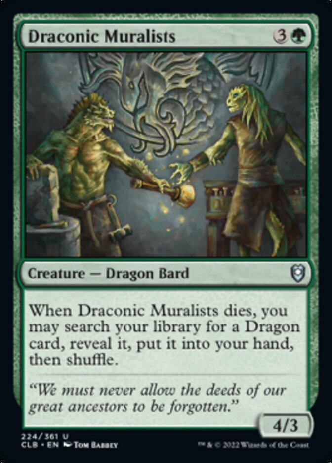 Draconic Muralists [Commander Legends: Battle for Baldur's Gate] | Galaxy Games LLC