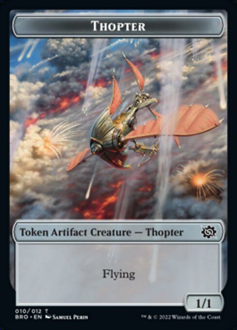 Powerstone // Thopter Double-Sided Token [The Brothers' War Tokens] | Galaxy Games LLC