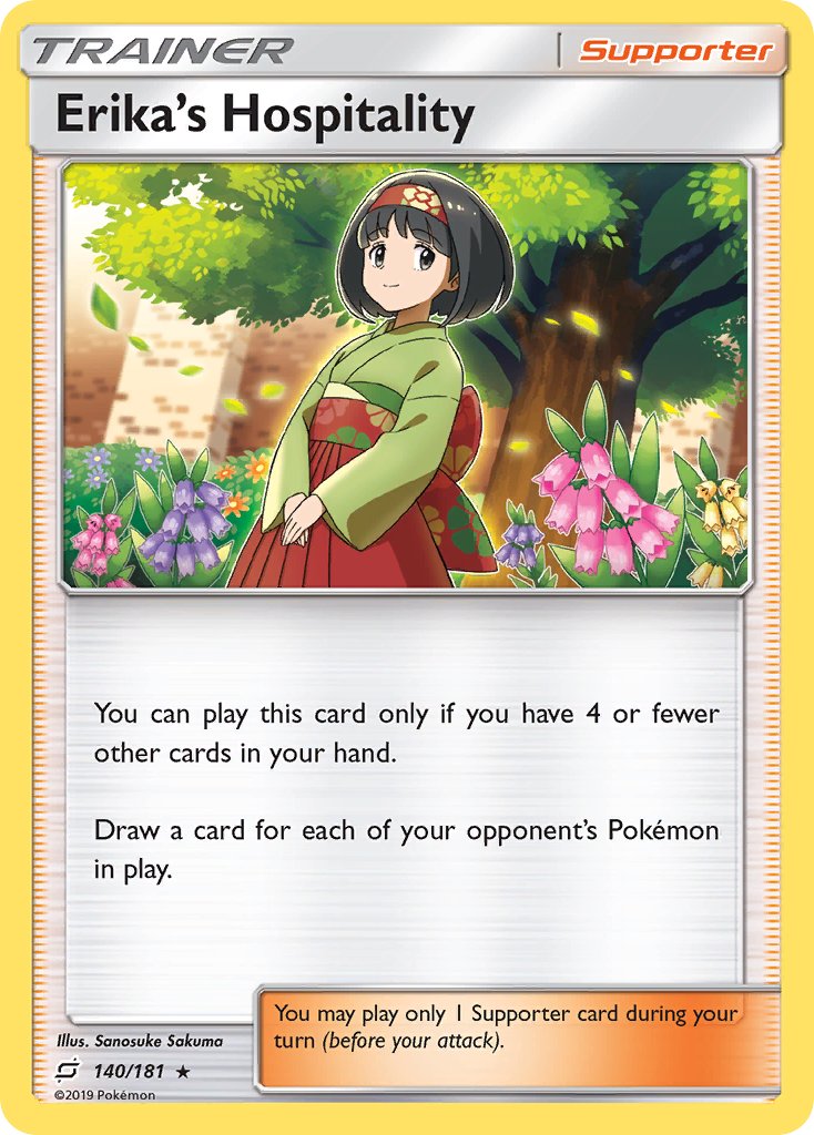 Erika's Hospitality (140/181) (Theme Deck Exclusive) [Sun & Moon: Team Up] | Galaxy Games LLC