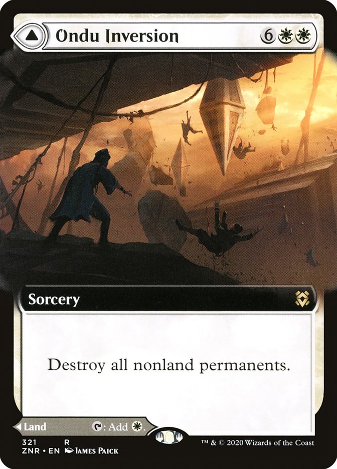Ondu Inversion // Ondu Skyruins (Extended Art) [Zendikar Rising] | Galaxy Games LLC
