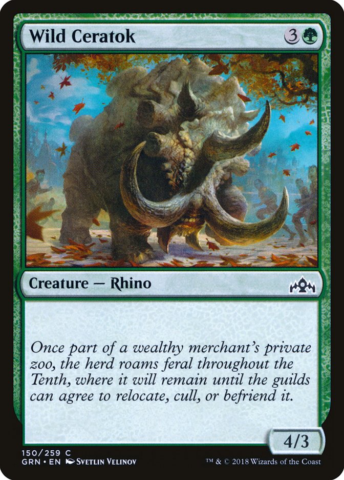 Wild Ceratok [Guilds of Ravnica] | Galaxy Games LLC