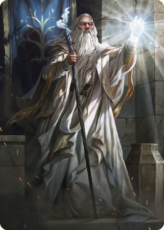 Gandalf the White Art Card [The Lord of the Rings: Tales of Middle-earth Art Series] | Galaxy Games LLC