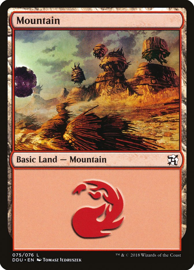 Mountain (75) [Duel Decks: Elves vs. Inventors] | Galaxy Games LLC