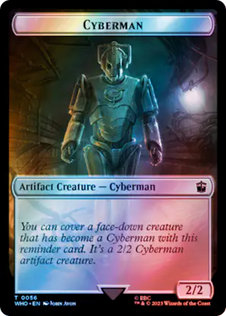 Copy // Cyberman Double-Sided Token (Surge Foil) [Doctor Who Tokens] | Galaxy Games LLC