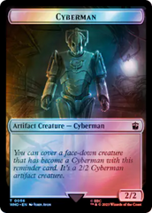 Alien // Cyberman Double-Sided Token (Surge Foil) [Doctor Who Tokens] | Galaxy Games LLC